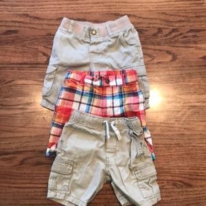 Set of 3 toddler boy shorts